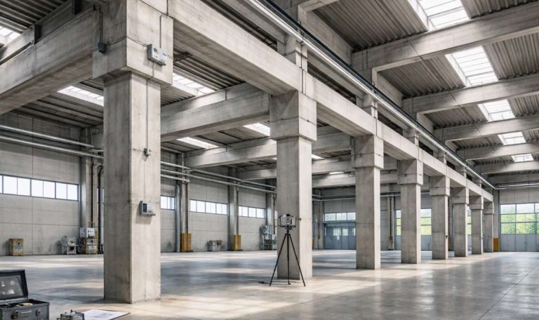 Capannone industriale analizzato secondo le Norme Tecniche per le Costruzioni