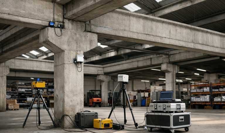 Verifica di vulnerabilità sismica su edificio industriale in cemento armato