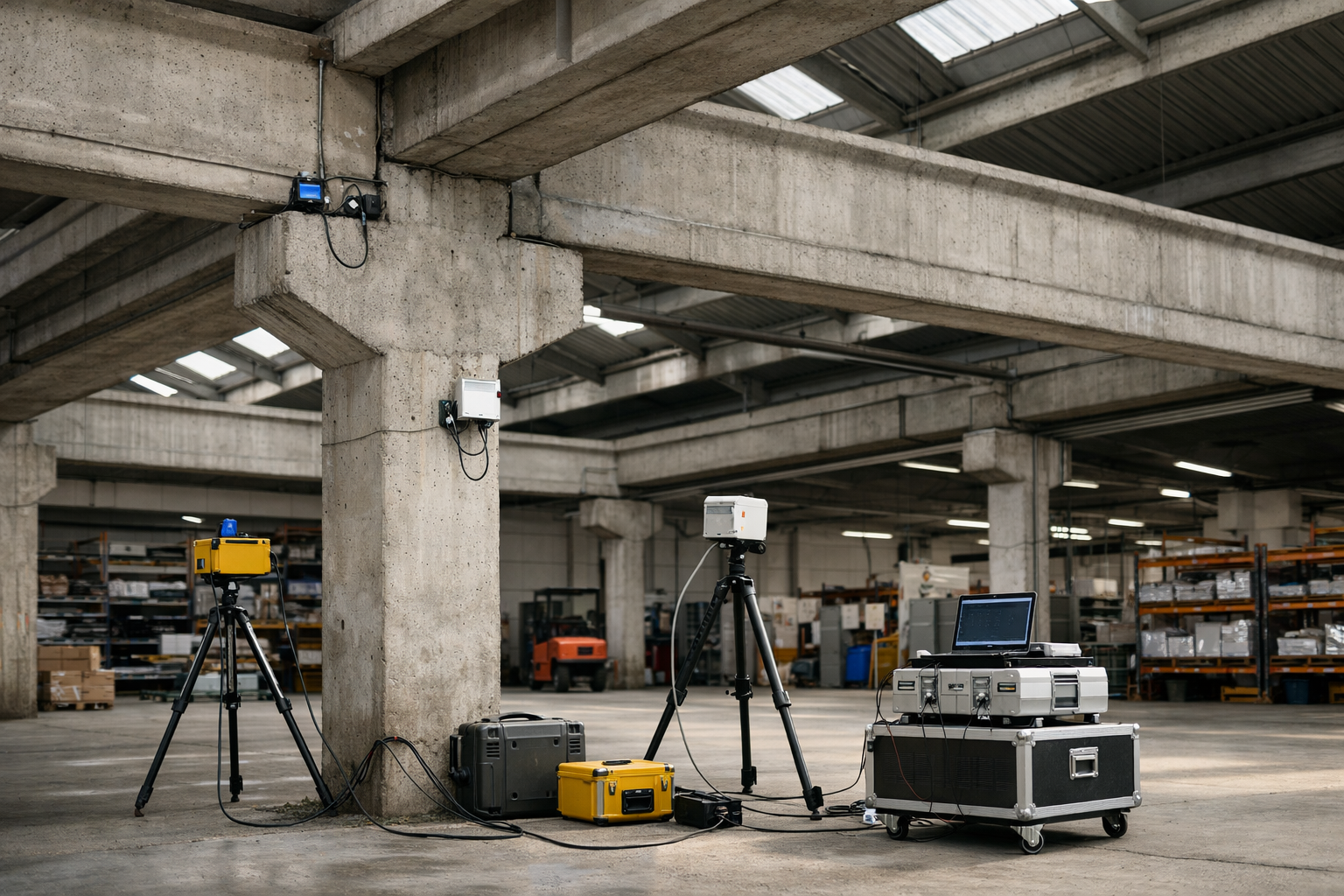 Verifica di vulnerabilità sismica su edificio industriale in cemento armato
