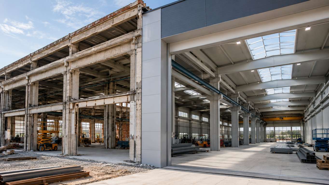 Intervento di recupero e riqualificazione di un edificio industriale esistente