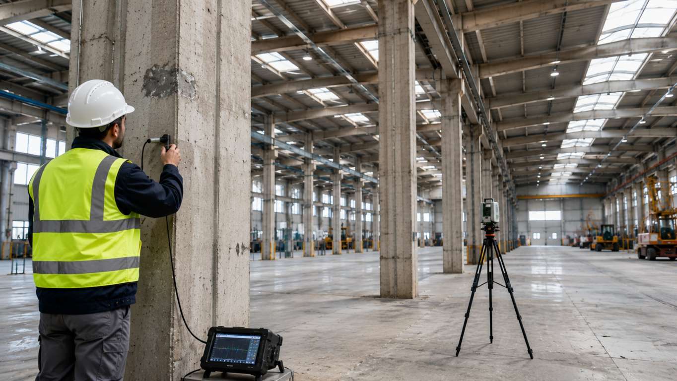 Controllo tecnico e verifica strutturale di un capannone industriale