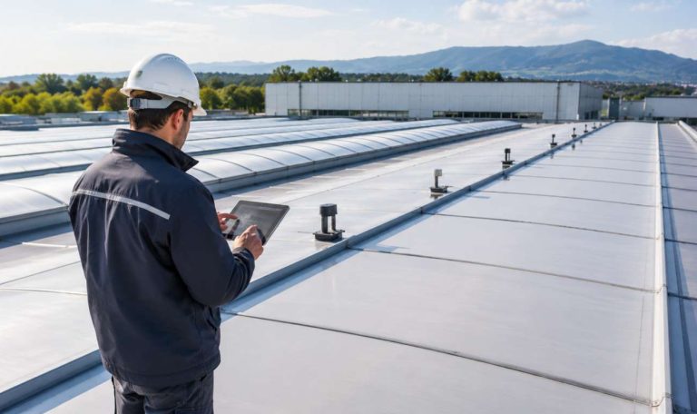 Controllo tecnico per aumentare la durata di una copertura industriale