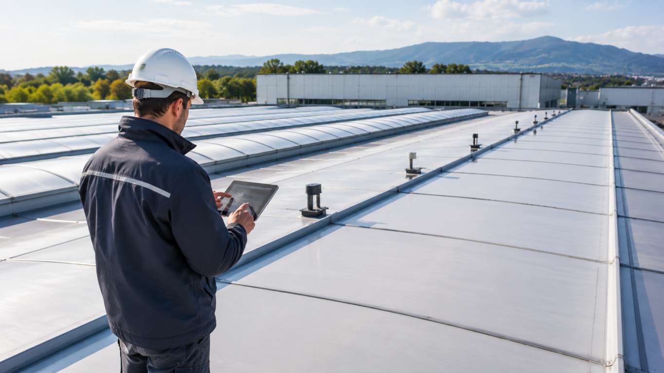 Controllo tecnico per aumentare la durata di una copertura industriale