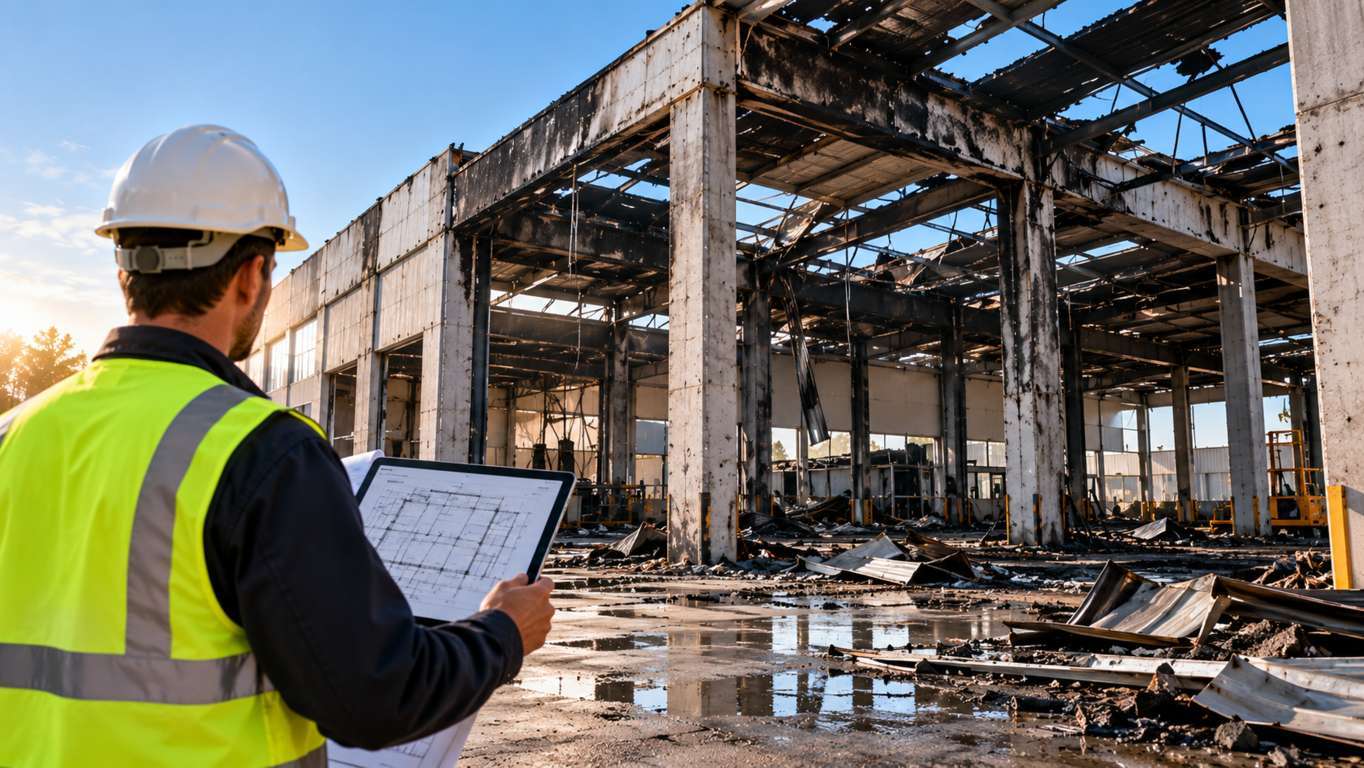 Capannone incendiato: conviene demolire e ricostruire o recuperare la struttura?
